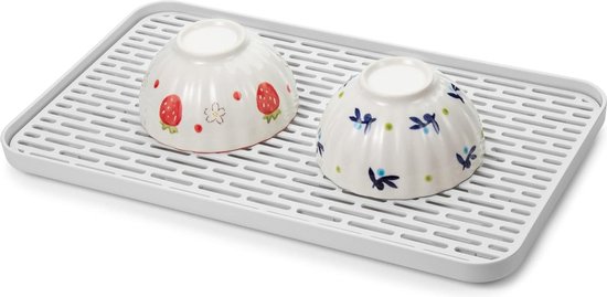 Foto: 2 tier drain tray afdruiprek droogrek theeblad voor cup bowl fruit