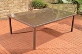 Clp Pizzo - Tuintafel - 1,25 mm Poly-rotan - Bruin gemeleerd