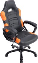 CLP Ricardo XL Bureaustoel - Kunstleer zwart/oranje