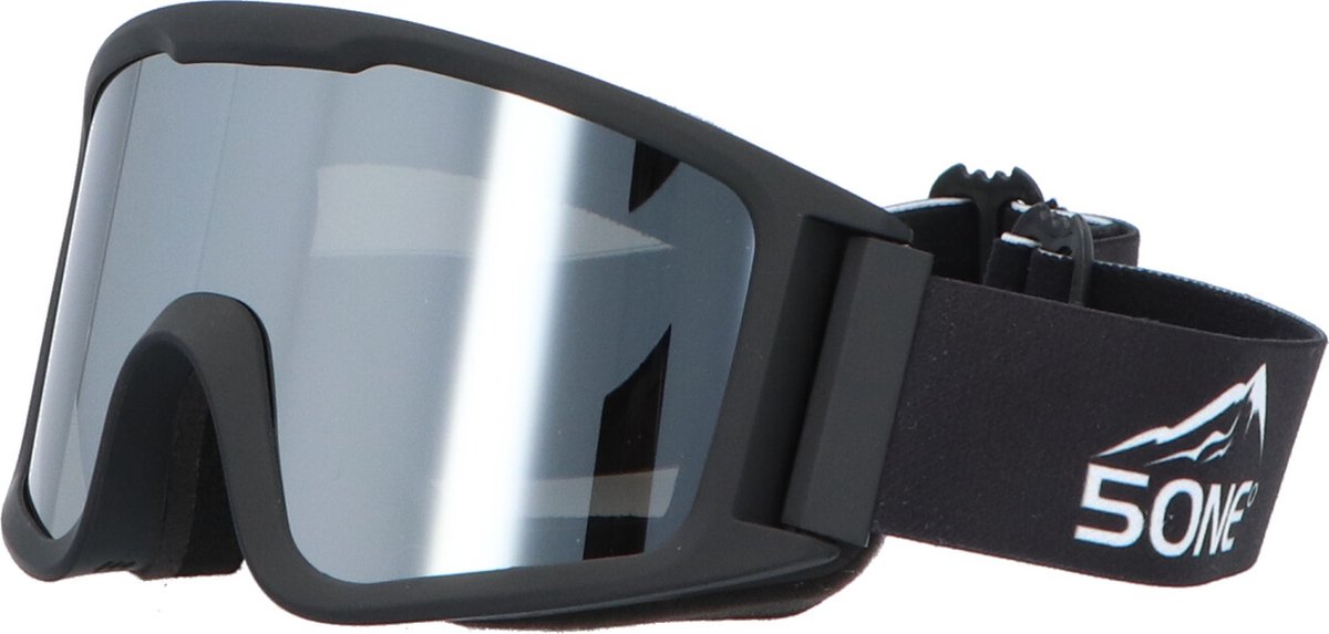 5one® Alpine 4 Silver Skibril met anti-condens en bewaarcase - UV 400