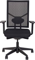 ABC Kantoormeubelen ergonomische bureaustoel 787 npr-1813 zwarte zitting met rug in zwarte mesh stof
