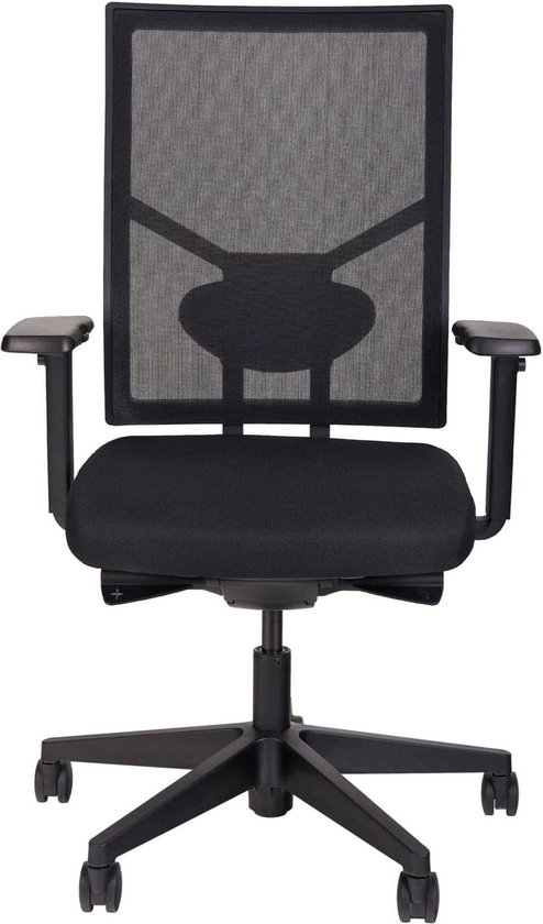 Ergonomische bureaustoel 787 NPR-1813 zwarte zitting met rug in mesh stof