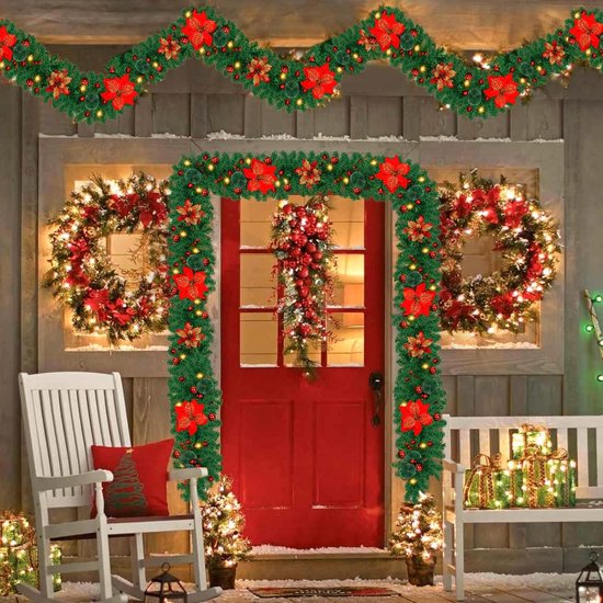 Kerstslinger 270 cm met LED-verlichting RUHHY