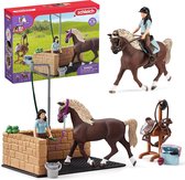 Schleich Horse Club - Paardenwasplaats Emily en Luna, figuren voor kinderen vanaf 5 jaar