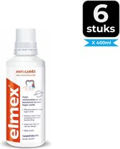 Elmex Anti-Cariës Tandspoeling 400 ml - Voordeelverpakking 6 stuks