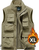 Livano Leger Vest - Airsoft Kleding - Tactical Vest - Paintball - Airsoft Gear - Indoor & Outdoor Airsoft Accesoires - Beige - Maat XL