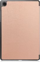 Hoes Geschikt voor Samsung Galaxy Tab A9 Plus Hoes Tri-fold Tablet Hoesje Case - Hoesje Geschikt voor Samsung Tab A9 Plus Hoesje Hardcover Bookcase - Rosé goud