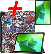 Hoesje Geschikt voor Lenovo Tab M10 (3rd gen) Hoes Case Tablet Hoesje Tri-fold Met Screenprotector - Hoes Geschikt voor Lenovo Tab M10 (3e gen) Hoesje Hard Cover Bookcase Hoes - Graffity