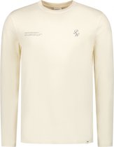 Purewhite - Heren Regular fit T-shirts Crewneck LS - Ecru - Maat M