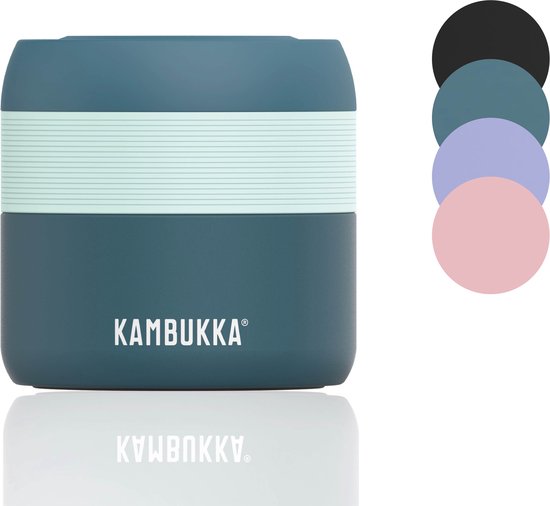 Kambukka Bora - Lunchbox - 400 ml - Voedselcontainer houdt 6 uur warm & 100 % Lekvrij - Deep Teal