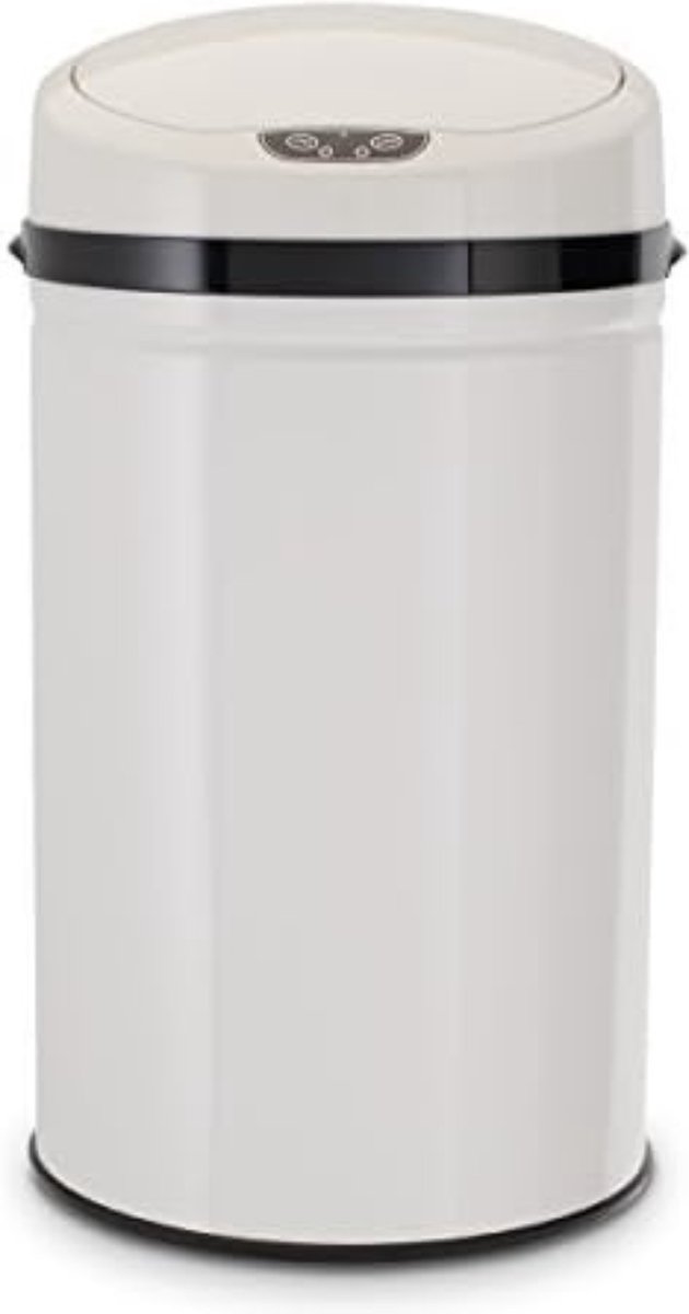 Sensor Prullenbak - Automatische Prullenbak - Wit (wit-geel) - 30 liters
