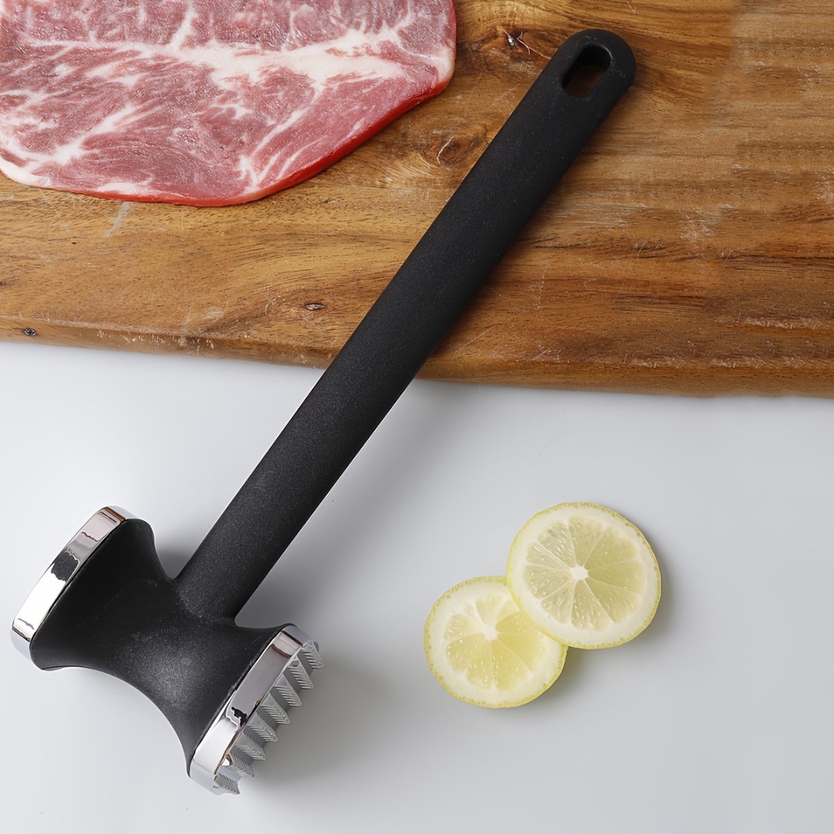 Livano Meat Hammer - Attendrisseur de Viande - Hachoir à Viande - Batteur à  Viande 