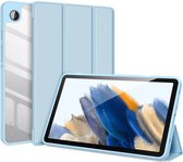 Geschikt voor Dux Ducis Toby Samsung Galaxy Tab A9 Smart Tri-Fold Book Case Licht Blauw