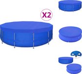 vidaXL Bâche de piscine - Bâche de piscine hors sol ronde - 460 cm - Bleu foncé - Bâche de piscine