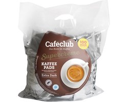 CafÃ©club - Supercreme Koffiepads Extra Dark - 100 pads
