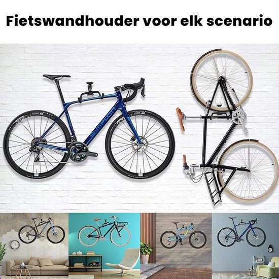Professioneel Fiets Ophangsysteem - Verstelbaar - Muurbeugel voor Fietsen - Fietshaak - Mountainbike - Ophangbeugel - Fietsbeugel - Fiets Ophangrek van Merkloos — afbeelding 3