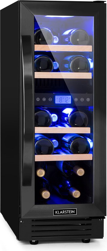 Vinovilla 17 Built-In Duo twee zones wijnkoelkast 53l 17 fl. 3-kleuren glazen deur