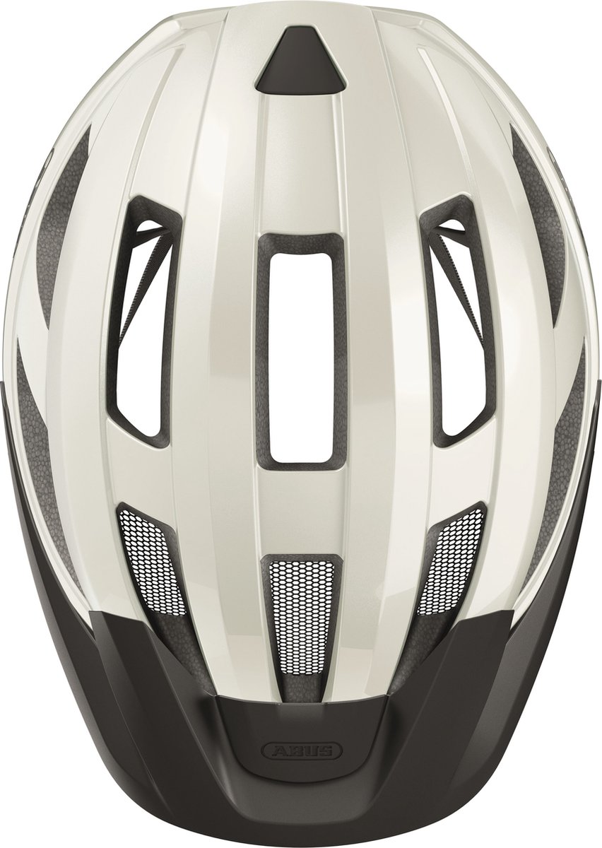 Fietshelm ABUS MACATOR MIPS pearl white M - 52-58 cm - wit - Geschikt voor gebruik op elektrische fietsen - stadsfietsen - 290 g – foto 3