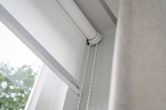 Dutchblinds Store enrouleur - occultant - Wit - 120x190cm - Décoration de fenêtre sur mesure