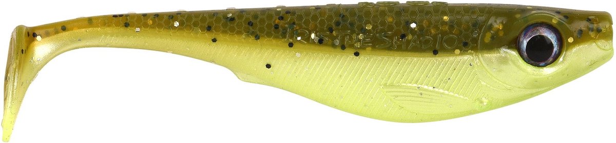 Spro Iris The Shad 12cm - Kleur : UV Brown Chartreuse