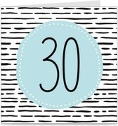 30 JAAR | verjaardagskaart / kaart met envelop | wenskaart voor 30e verjaardag