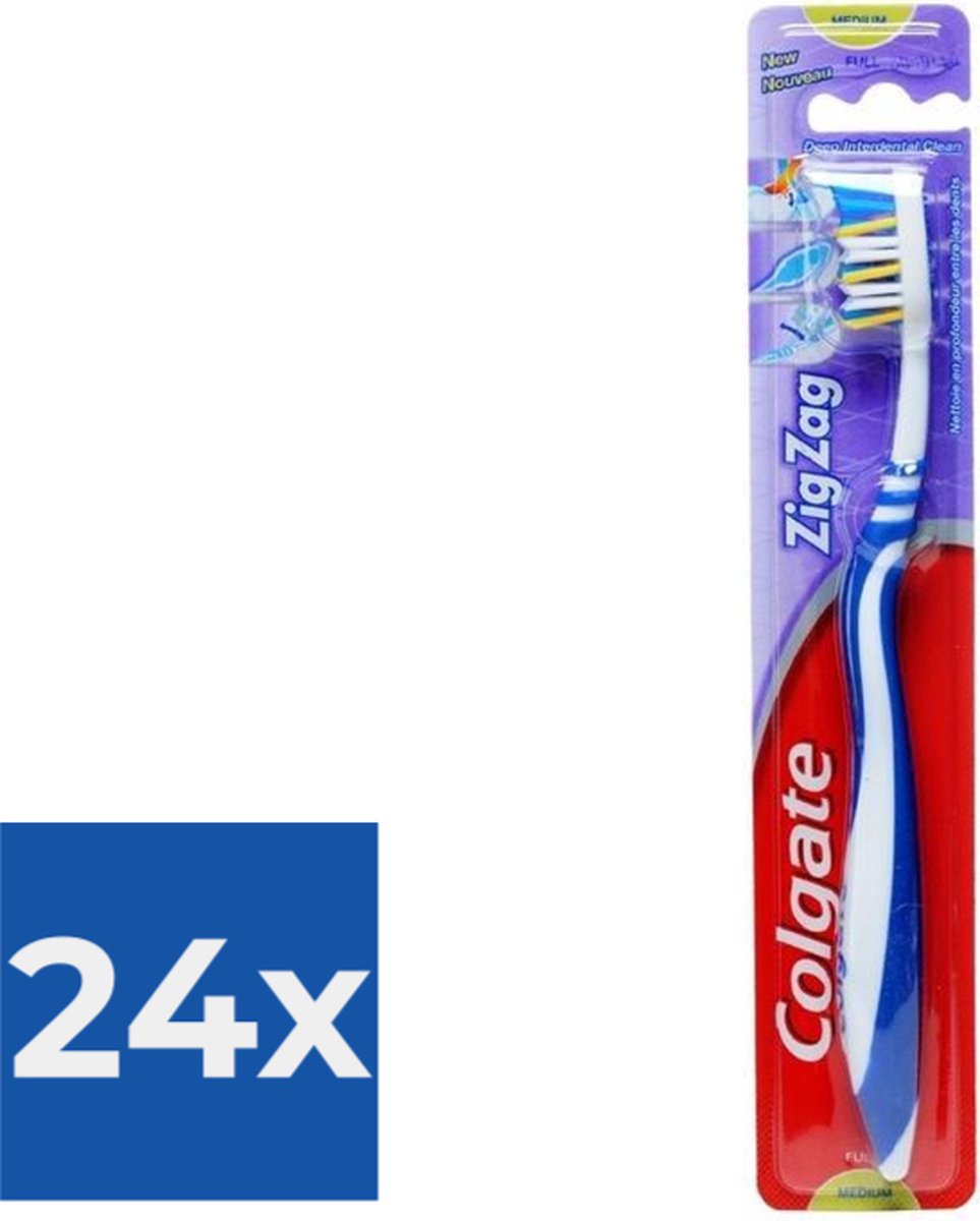 Colgate Tandenborstel ZigZag Medium - Voordeelverpakking 24 stuks