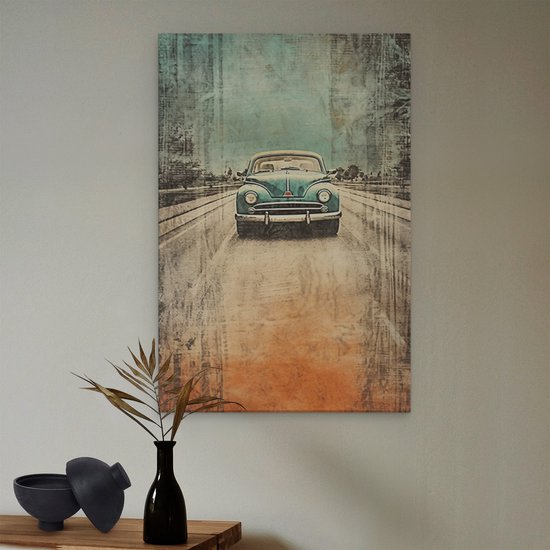 Artaza Peinture sur Toile Voiture Vintage - 40x60 - Photo sur Toile - Impression sur Toile