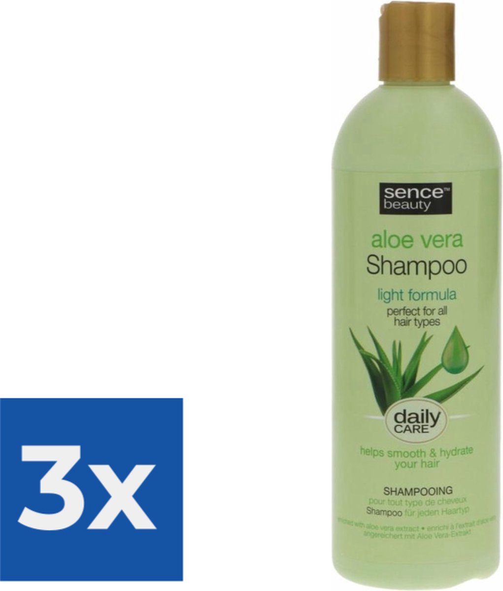 Sence Aloë Vera Shampoo 400 ml - Voordeelverpakking 3 stuks