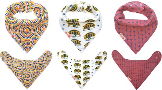 Kerst Slabbetjes baby meisje - Trend 2023 Bandana kwijlslab - 3 stuks Kerstmis slabbers 2BB03a van $ — afbeelding 2