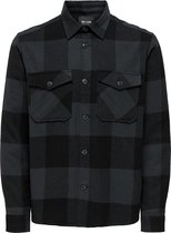 ONLY & SONS ONSMILO LS CHECK OVERSHIRT NOOS Heren Overhemd - Maat M