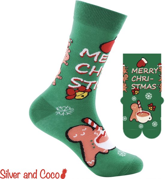 Foto: Silverandcoco kerstsokken gekke foute vrolijke happy kerst sokken kerstman rendier leuke grappige dikke warme huissokken kerstmis dames heren kerstcadeau pakket thermosokken katoen wintersokken kleding socks mannen vrouwen cadeautje