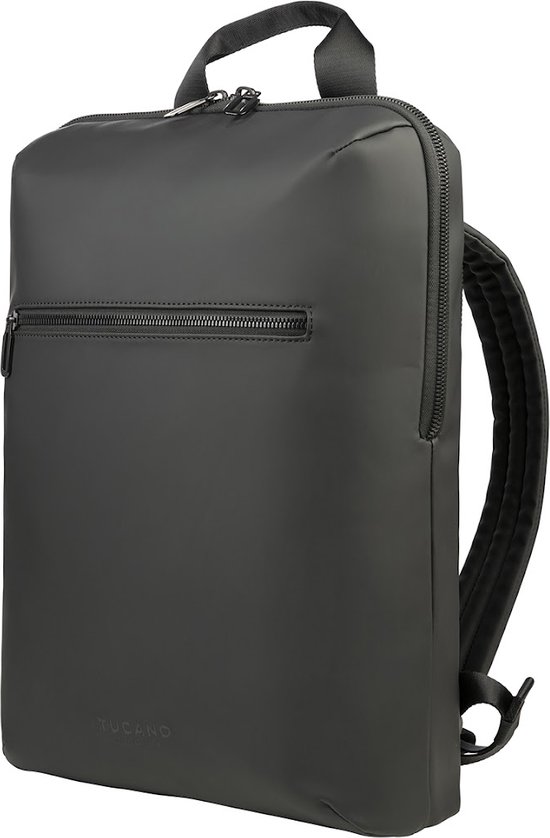 Tucano Gommo Rugzak MacBook max. 16 – Met Trolleyband – Intern Laptopvak – Extern Vak voor Accessoires - Zwart
