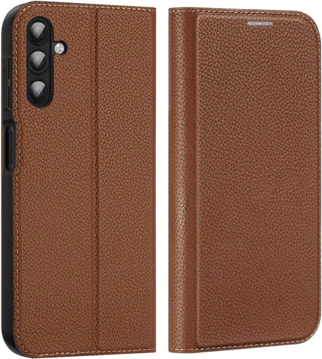 Telefoon hoesje geschikt voor Samsung Galaxy A14 4G/5G - Dux Ducis Skin X2 Book case - Bruin