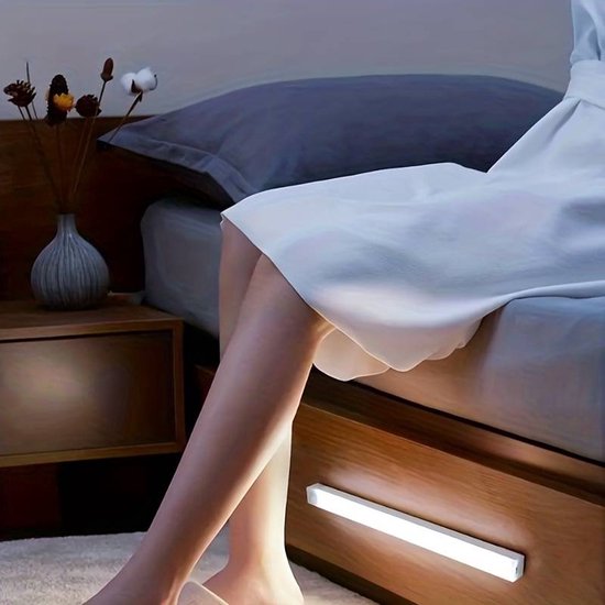 LED Strip Met Bewegingssensor – 80 Lumen, Neutraal Wit – Werkt Op Batterijen, Ideaal Voor Kast Of Caravan