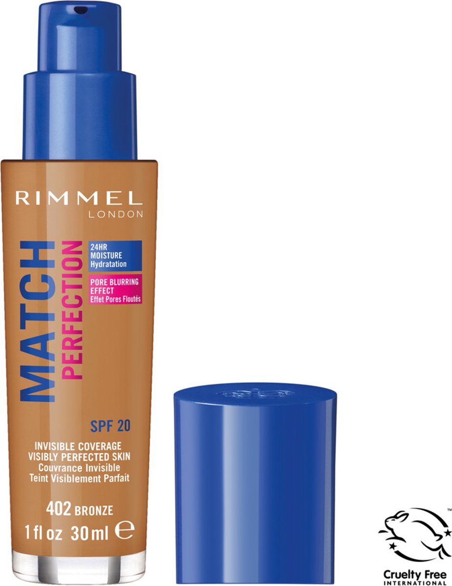 Rimmel London Match Perfection Foundation - 402 Bronze - Beige