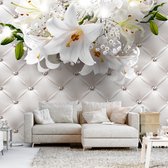 Fotobehangkoning - Behang - Vliesbehang - Fotobehang - Princess of Elegance - Luxe Bloemen - 400 x 280 cm