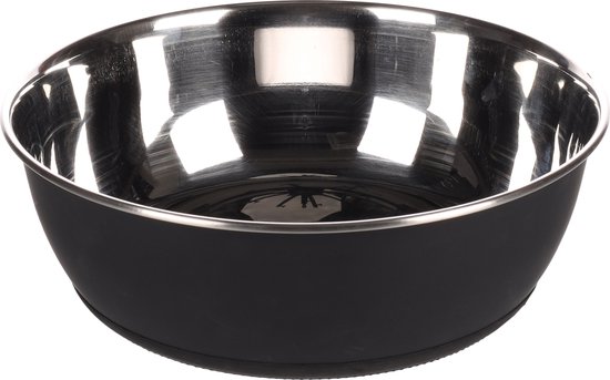 Flamingo - Hondenvoerbak Writable - Zwart - 24 x 24 x 8 cm