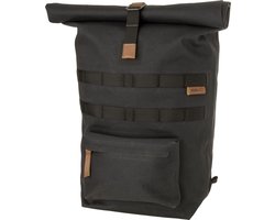 AGU Convoy - Fietstas en Rugzak - 17L - Waterdicht katoen - Click'nGo - Antraciet - Laptopvak - 2-in-1 tas - Fietsrugtas