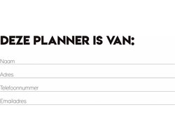 Studio Ins & Outs Planner A5 - Okergeel