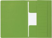 Dossiermap Secolor Mammoet folio 3 kleppen 270gr groen - 50 stuks