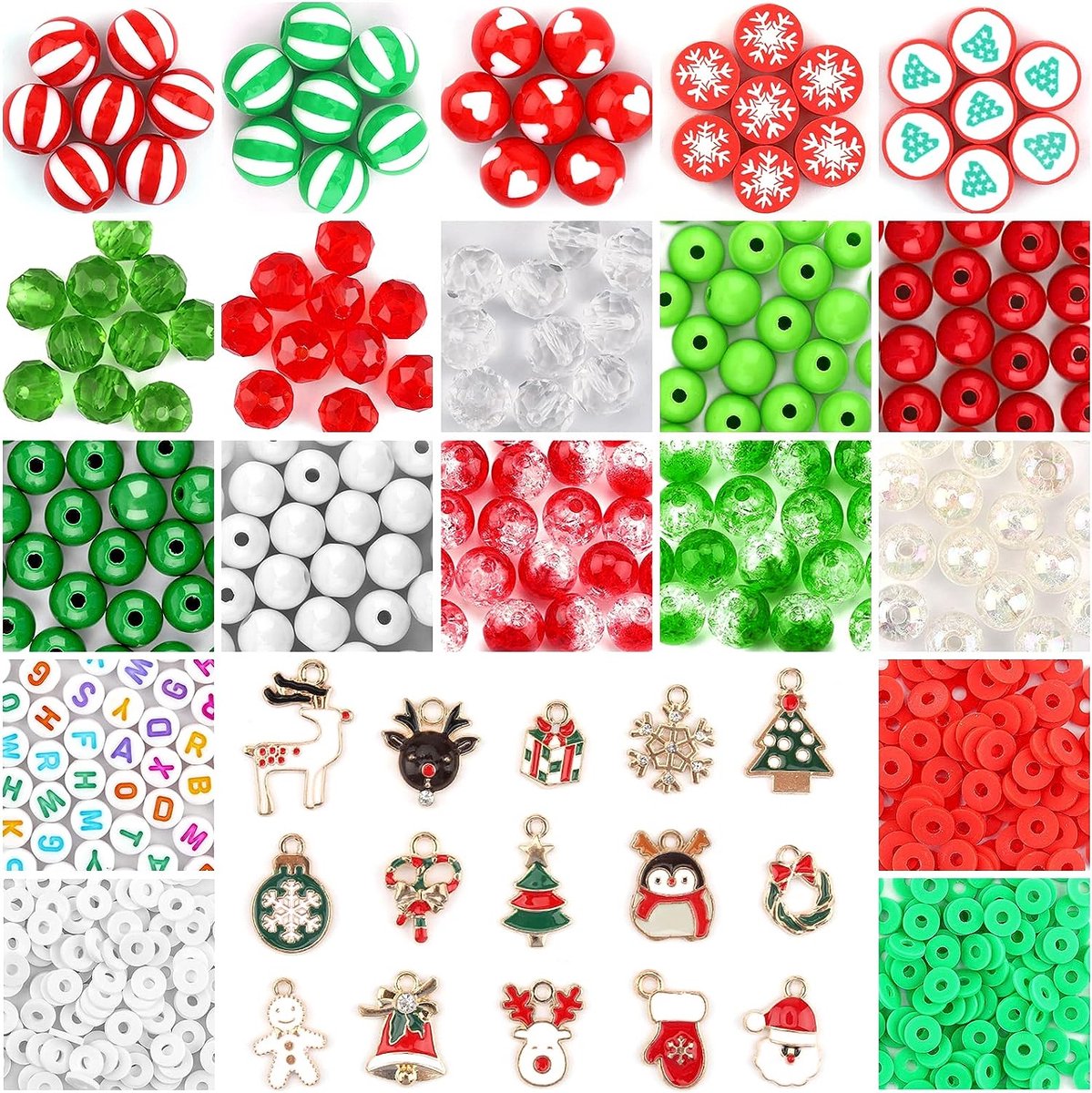 Latern 120 stuks sleutelhanger, 6 stijlen cartoon kerstman