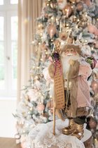 Une poupée de 45cm de père Noël rouge, décorations de Noël pour le bureau | Leroy Merlin
