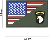Embleem 3D PVC 101st Airborne halve vlag
