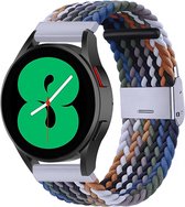 By Qubix 20mm - Braided nylon bandje - Multicolor Dark - Geschikt voor Huawei watch GT 2 (42mm) - Huawei watch GT 3 (42mm) - Huawei watch GT 3 Pro (43mm)