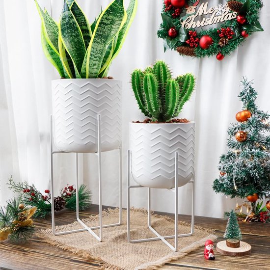 INIFLM 3 verpakkingen ijzer hangende luchtplantenhouder, moderne metalen geometrische plantenbak met hangend touw, Tillandsia hanger display stands voor thuis kantoor bruiloft party decor