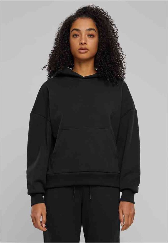 Urban Classics LADIES ORGANIC VOLANTS HOODY - Hoodie - whitesand/beige Urban Classics LADIES ORGANIC VOLANTS HOODY - Hoodie - whitesand/beige
