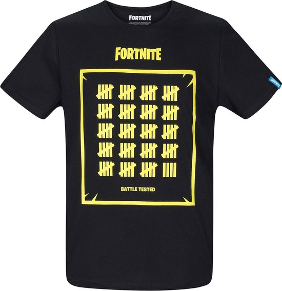Fortnite T-shirt met korte mouw - zwart - Maat XXL