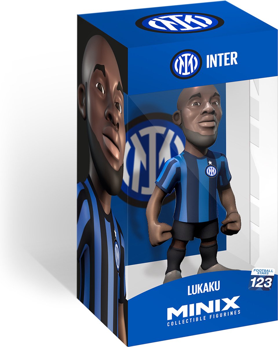 Minix - Voetbal - Inter Milan - Romelu Lukaku - Figuur - 12cm