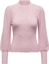 Only Trui Onlkatia L/s Highneck Pullover Knt 15232494 Light Pink/melange Dames Maat - S