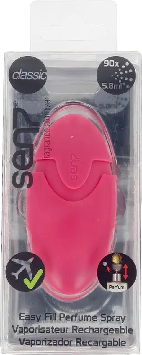 Sen7 Classic Refillable Perfume Atomizer #hot Pink 90 Sprays 5,8 Ml